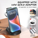 Iphone 3 in 1 Charging Station, Black