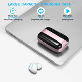 Wireless Earbuds, Bluetooth 5.1 Earbuds 140H Playtime Bluetooth Headphones Stereo Noise Cancelling Wireless Earphones in Ear with Mic, USB-C Charging IP7 Waterproof Headset for Sport Rose Gold