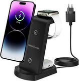 Iphone 3 in 1 Charging Station, Black