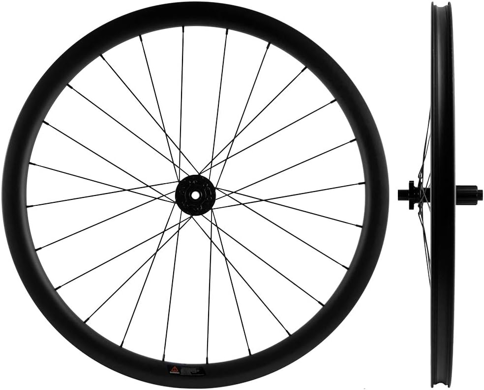 2 Superteam 38mm Carbon Tubeless Wheelset Disc Brake Road Bike Wheels 700c 31mm Width