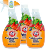 Arm and Hammer Fruit & Vegetable Wash, Produce Wash, Produce Cleaner, Pack of 3, 16 Oz. Bottles, 1 Trigger (Packaging May Vary)