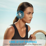 Wireless Earbuds, Bluetooth 5.1 Earbuds 140H Playtime Bluetooth Headphones Stereo Noise Cancelling Wireless Earphones in Ear with Mic, USB-C Charging IP7 Waterproof Headset for Sport Rose Gold