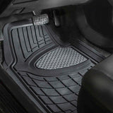 Premium Tall Channel Trimmable Non-Slip Rubber Floor Mats Full Set