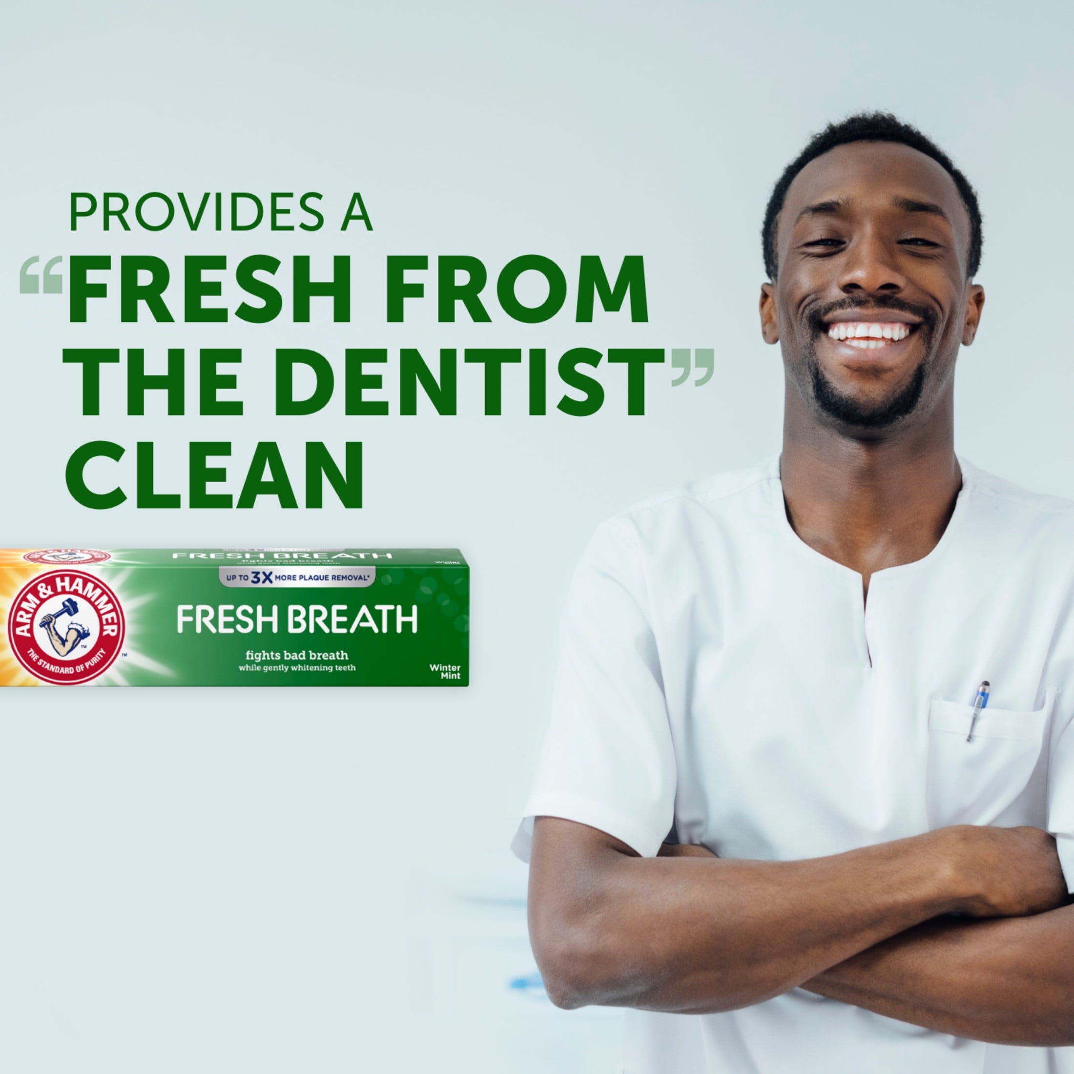 Advanced White Breath Freshening Toothpaste-, One 6Oz Tube, Winter Mint- Fluoride Toothpaste