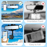 Special Vehicle Mobile Phone Support for Travel Recorder of New Automobile Rearview Mirror Navigation Multifunctional Support