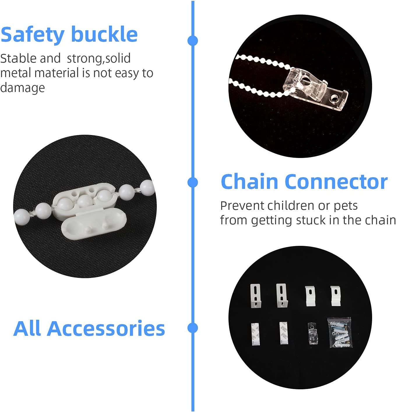 JDALL Zebra Roller Blinds for Windows, Dual Layer Zebra Roller Sheer Blind, Easy Light Control for Privacy Light Filtering Roller Shades for Windows, 42" W X 72" H, White