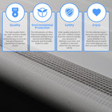 JDALL Zebra Roller Blinds for Windows, Dual Layer Zebra Roller Sheer Blind, Easy Light Control for Privacy Light Filtering Roller Shades for Windows, 42" W X 72" H, White