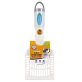 Arm and Hammer Deluxe 2-In-1 Plastic Cat Litter Scoop with Built-In Waste Bag Dispenser in Handle, 15 Fresh Scent Disposable Waste Bags Included, Assorted Colors