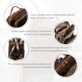 Leather Backpack for Men and Women - Brown Business Backpack - Laptop Bag - Rucksack