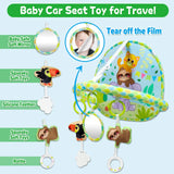 Baby Car Seat Toy for Travel Rear Facing Double Sided Baby Travel Activity Car Seat Entertainment Toy Easy Drive Gift for Newborn Baby Infant 0-12 Month