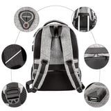 Rfid-Safe Travel Laptop Backpack with USB Charging Port