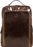 Leather Backpack for Men and Women - Brown Business Backpack - Laptop Bag - Rucksack