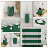 20 Piece Bathroom Accessories Set, Hunter Green Bathroom Decor Set