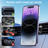 Magnetic Wireless Car Charger, 15W Fast Charging Phone Mount for Car, Fit Iphone 14/13/12 Series