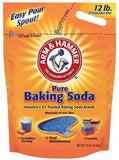 Arm & Hammer 12 LB Baking Soda 100% Sodium Bicarbonate Re-Sealable Bag