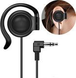 Wired Single Headphones 3.5Mm Right-Side Earphone One Ear Ear-Hook Headphone for EXD-101 ATG-100T Wireless Tour Guide Receiver Radio Podcast Laptop MP3 Ear Bud (Right-Side Earphone)