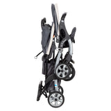 Sit N' Stand Travel Double Stroller W/ Single Car Seat, Magnolia