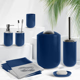 20 Piece Bathroom Accessories Set, Navy Blue Bathroom Decor Set