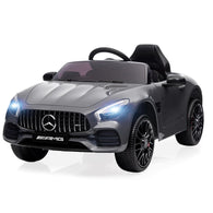 HarmoHaby 12V Kids Ride On Car Power Battery Electric Vehicles for 3-8 Licensed Mercedes-Benz Ride On Toys Car w/Parent Remote Control Mp3 Player - Grey