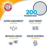 for Dogs Training Pads for Stay-At-Home Dogs | New & Improved Super Absorbent, Leak-Proof, Odor Control Quilted Dog Training Pads with Baking Soda | 200 Count Wee Wee Pads Bulk,White