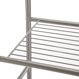 3-Shelf over the Toilet Steel Storage Shelf Unit, Satin Nickel, Holds up to 30 Lb Capacity