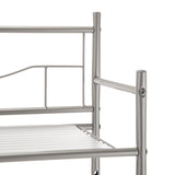 3-Shelf over the Toilet Steel Storage Shelf Unit, Satin Nickel, Holds up to 30 Lb Capacity