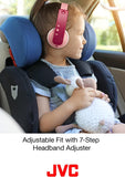 Bluetooth Kids Headphones, 16 Hours Play Time, Active Volume Limiter, Comfortable and Easy-To-Clean Soft Ear Pads, 7-Step Length Adjuster, Fun Stickers Included - HAKD10WP (Pink)