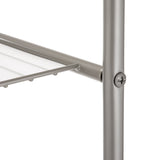 3-Shelf over the Toilet Steel Storage Shelf Unit, Satin Nickel, Holds up to 30 Lb Capacity