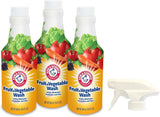 Fruit & Vegetable Wash, Produce Wash, Produce Cleaner, Pack of 3, 16 Oz. Bottles, 1 Trigger (Packaging May Vary)