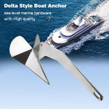 Delta Style Wing Boat Anchor Marine Stainless Steel 316 Heavy Duty Anchor for Boat Sailboats