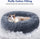rabbitgoo Cat Beds for Indoor Cats, 20 inches Cat Bed Machine Washable, Fluffy Round Pet Bed Non-Slip, Calming Soft Plush Donut Cuddler Cushion Self Warming...