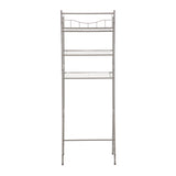 3-Shelf over the Toilet Steel Storage Shelf Unit, Satin Nickel, Holds up to 30 Lb Capacity