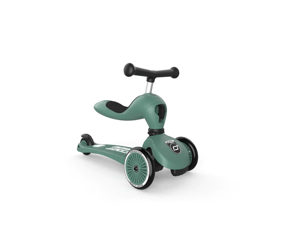 Scoot & Ride 2-in-1 Ride-On & Stand Kids Scooter Ages 1 to 5 Highwaykick 1 Forest