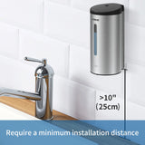 Commercial Automatic Soap Dispenser Capacity 24Oz Stainless Steel Model Ak1205S,Brushed Color