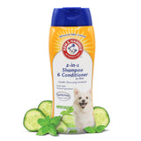 Arm and Hammer for Pets 2-In-1 Shampoo & Conditioner for Dogs,| Cucumber Mint, 20 Oz