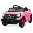 Best Choice Products Kids 6V Ride On Truck w/Parent Remote Control 3 Speeds LED Lights Pink