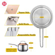WANGYUANJI Non-Stick Stainless Steel Saucepan With Lid, 2.85QT Small Soup Pot For All Stoves, Oven Save, Dishwasher Safe