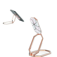Phone Ring HolderFoldable Phone Ring Kickstand 360° Rotation Metal Back Grip Stand Marble Cell Phone Ring Holder Alloy Phone Bracket for Mobile Phone Smartphones