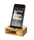 UnnFiko Wooden Sound Amplifier Stand Holder for iPhone Natural Loudspeaker Mini Megaphone Cell Phone Stand (Square)