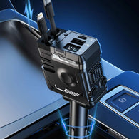 4 in 1 Retractable Car Charger: 66W Car Phone Charger with Retractable Cord,Fast Car Charger USB C Multi Port and Retractable Phone Charger for iPhone 16 15 14 13 12 Android (White)