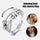 Rotatable Ring With Open Design Fashion Double-layered Hollow Line Anxiety Relief Rings For Women
