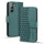 YIMASE Case for Samsung Galaxy S22 phone case Samsung S22 case with card holder Samsung S22 phone case Samsung S22 Provides full Protection Samsung S22 flip case with stand function. 6.1inch Green