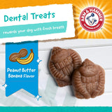 for Pets Treadz Dog Dental Chews, Gorilla, 6 Pcs | Arm and Hammer Baking Soda Enhanced Gorilla Shaped Dog Dental Chew Treats for Fresh Breath and Tartar Control