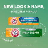 Advanced White Breath Freshening Toothpaste-, One 6Oz Tube, Winter Mint- Fluoride Toothpaste