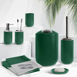 20 Piece Bathroom Accessories Set, Hunter Green Bathroom Decor Set