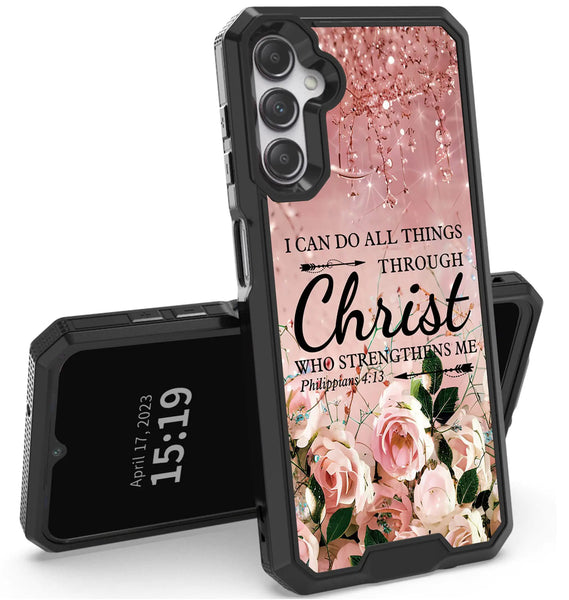 RYUITHDJP for Samsung Galaxy A54 Phone Case 6.4" Christian Bling Design Phone Case for Samsung Galaxy A54 5g Case Dual Layer Stylish Durable Cover