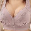 Thin Front Open Button Vest Style Bra