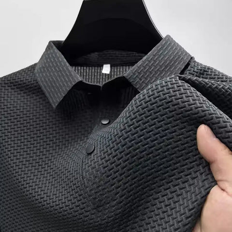 Shorts Lapel T-shirt Men's Short-sleeved Business Casual T-shirt Men's Polo Shirt