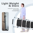 White Four-step Ladder, Light Folding Four-step Stool, Wide Anti-skid Pedal And Safety Handle, Strong Steel Ladder, Multi-purpose Ladder, Applicable To Family, Kitchen, Office Elevator