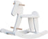 labebe - Wooden Rocking Horse, Baby Wood Ride On Toys for 18 Months Up, White Rocker Toy for Kid, Toddler Ride Animal Indoor/Outdoor, Boy&Girl Rocking Animal, Infant Ride Toy, Christmas/Birthday Gift